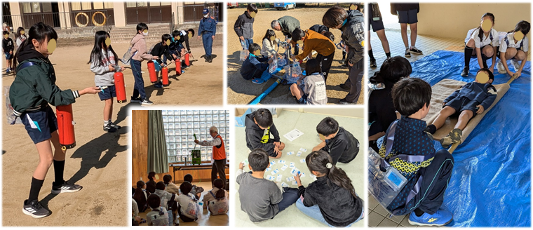 向洋小学校防災学習の様子