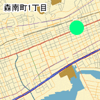 森南町1丁目付近図