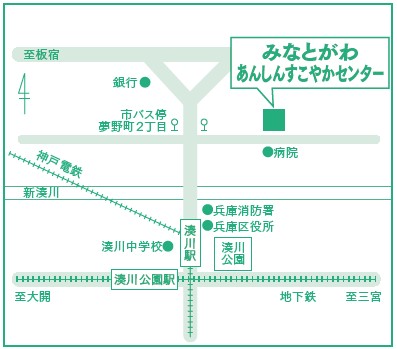 みなとがわ地図