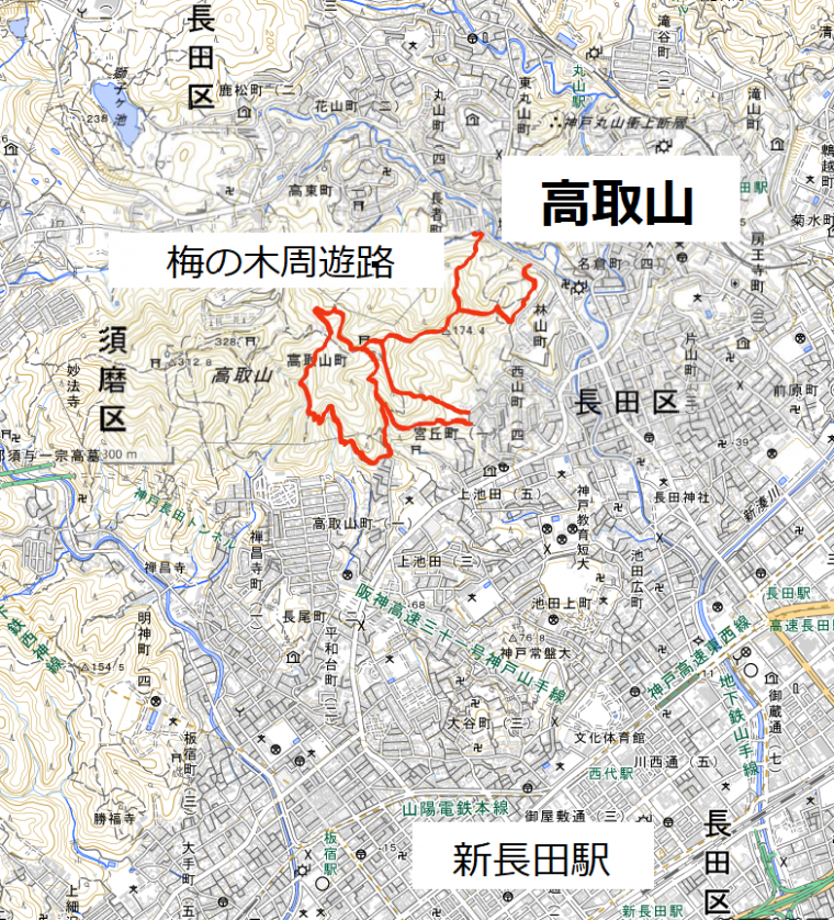 高取山位置図