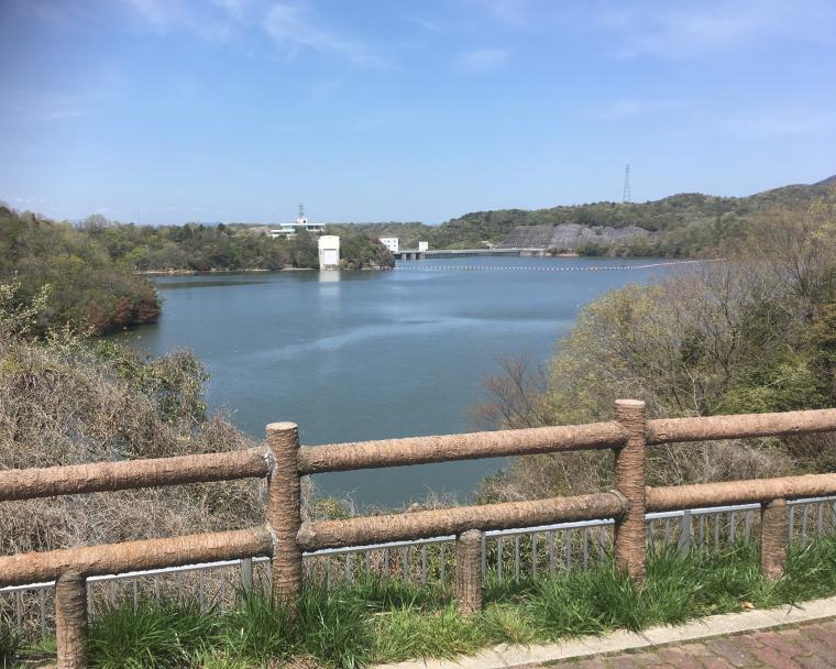 展望台から見たつくはら湖