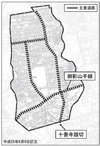 別図1　主要道路配置図